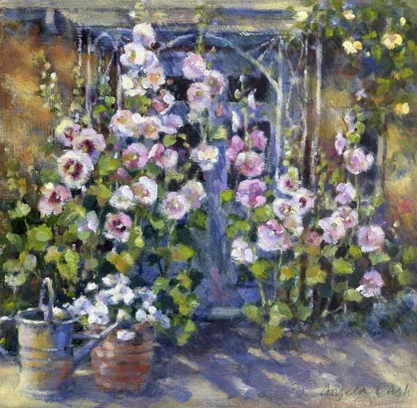 Hollyhocks