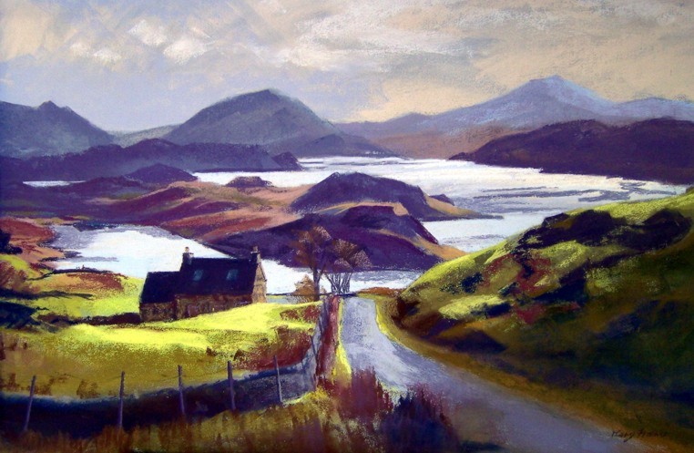 Loch Enchard, Sutherland - Pastel
