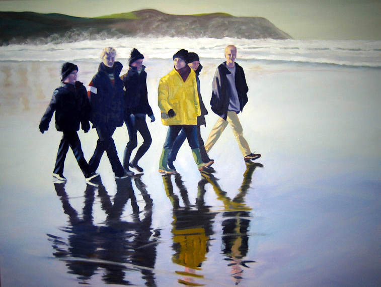 The Gang at Putsborough; Oil