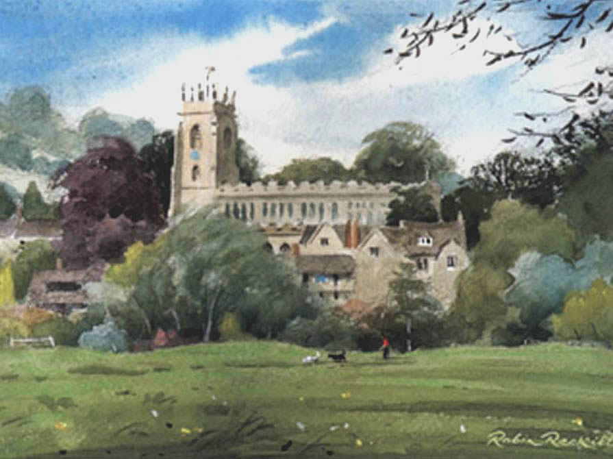 St Peter's Church, Winchcombe - Watercolour